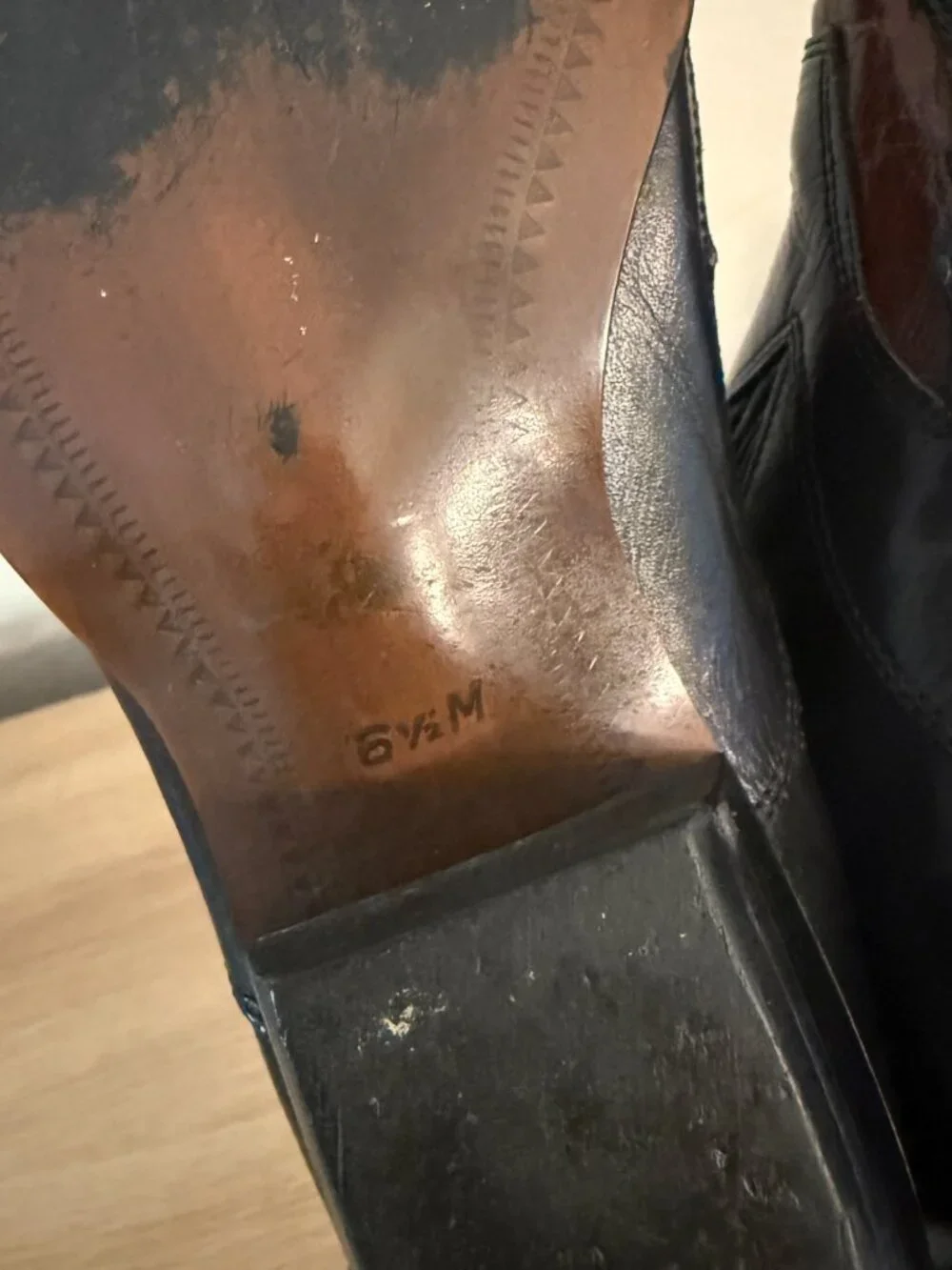 Vintage size details